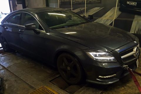 MERCEDES CLS 550 299kW Insane chiptuning stage 1 power enhancement